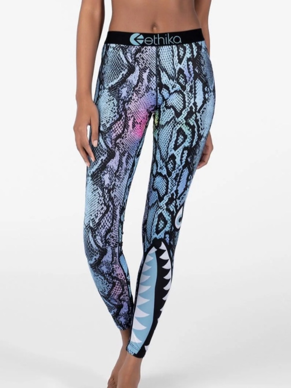 Ethika Mermaid Bomber Leggings - Blue Multi